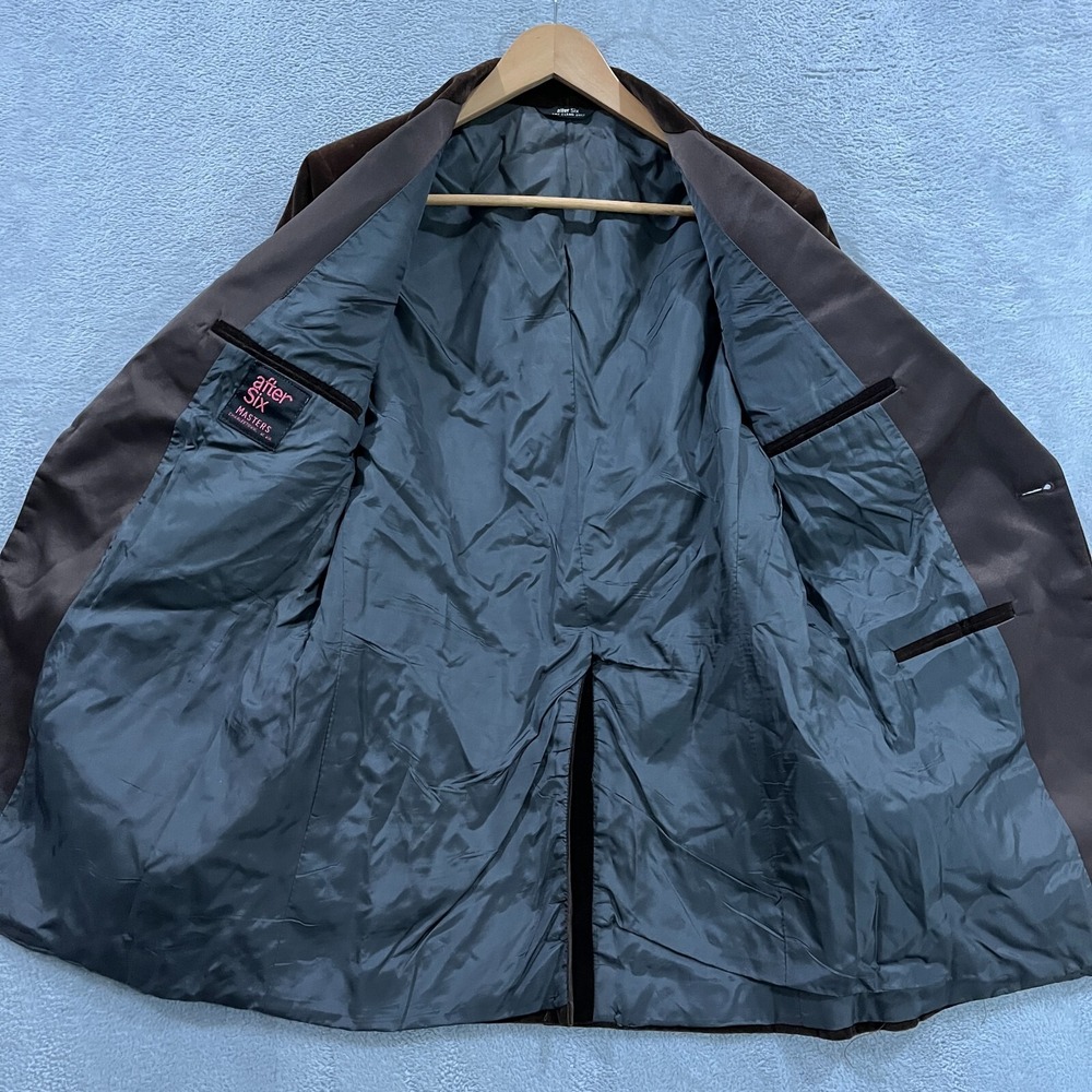 VTG 1970s After Six Tuxedo Mens 40R Jacket Velvet Formal Jacket Preppy USA Made - Picture 7 of 14